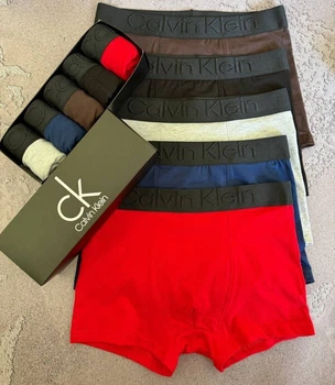 Набор с 5 мужских боксеров от Calvin Klein 2XL, разноцветные