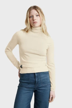 Жіночий бежевий вовняний гольф Core slim turtle knit G-Star XS D25510,D847