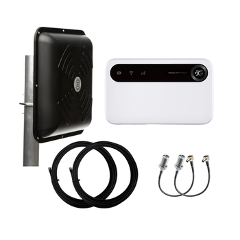 5G/4G Wi-Fi інтернет-комплект ZTE U50 + MIMO антена 15 дБі чорна (до 2,63 Гбіт/с, WiFi6, АКБ 4500 мАг)