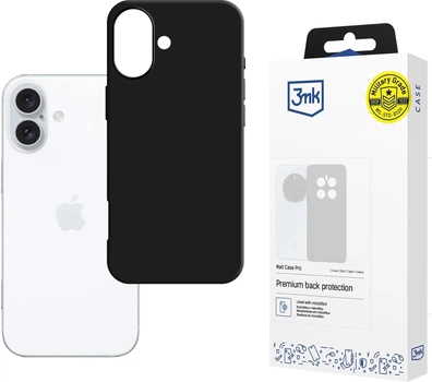 Панель 3MK Matt Case Pro для Apple iPhone 16 Plus Black (5903108618410)