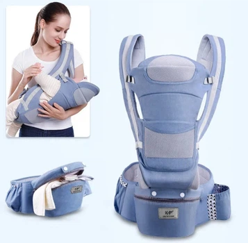 Ерго-рюкзак Baby Carrier 6 в 1 світло-блакитний