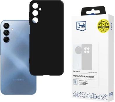 Панель 3MK Matt Case Pro для Samsung Galaxy A15 5G Black (5903108618502)