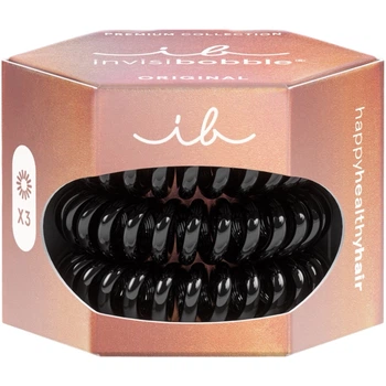 INVISIBOBBLE Original Premium True Black Гумка-браслет для волосся, 3 шт