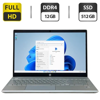 Ноутбук Б-класс HP Pavilion 15-cs3153cl / 15.6" (1920x1080) IPS / Intel Core i5-1035G1 (4 (8) ядра по 1.0 - 3.6 GHz) / 12 GB DDR4 / 512 GB SSD / Intel UHD Graphics / WebCam / Windows 11 Pro б/у