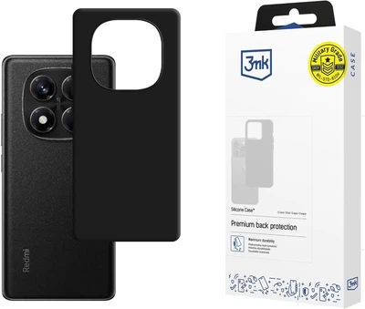 Панель 3MK Silicone Case для Xiaomi Redmi Note 14 Pro 5G Black (5903108639576)