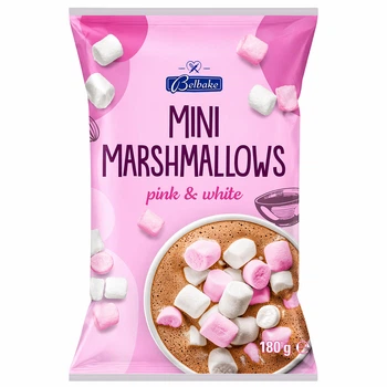 Маршеллоу (розовые и белые) Belbake Mini Marshmallows 180 г