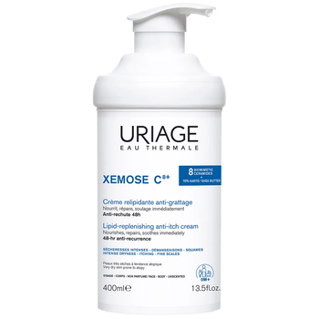 Uriage Xemose C8+ Lipid Replenishing Anti-Irritation 400 мл Липидовосстанавливающий успокаивающий крем от раздражений для сухой и атопической кожи