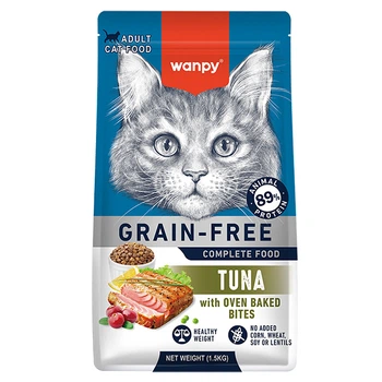 Сухой беззерновой корм для котов Wanpy Adult Cat Grain Free Tuna Ванпи тунец 1.5 кг