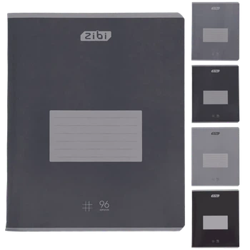 Зошит учнівський ZiBi Monochrome 96 аркушів в клітинку мікс ZB25.1793K