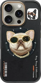Панель Nimmy Glasses Cool Dog MagSafe для Apple iPhone 16 Pro Black (6971080310577)
