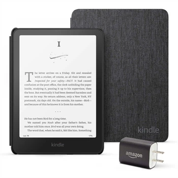 Електронна книга Amazon Kindle Paperwhite 16GB 12th Generation 2024, екран 7`, з зарадкою та чохлом (Black)