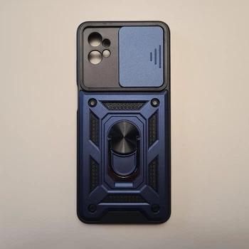 Ударопрочный чехол CamShield Ring для Motorola G32 противоударный бампер синий