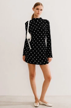 Платье из вискозы H&M 1243100001c61 L черное (100009328)