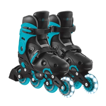 Дитячі роликові ковзани GLOBBER серії GO SKATES LIGHTS аква р.34-37, до 60кг