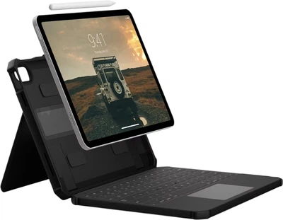Чохол-клавіатура Urban Armor Gear Rugged для iPad 11" (A16) (11th Gen, 2025) з тримачем Apple Pencil Black (840283923890)