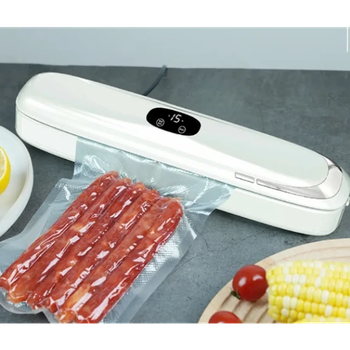 Вакууматор бытовой вакуумный упаковщик для еды Vacuum sealer Model 1 с сенсорным дисплеем 25 см Белый