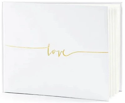 Книга гостей PartyDeco 24 x 18,5 см 22 картки Кремова (KWAP47) (5902230721012)