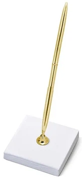 Ручка з підставкою PartyDeco 8 x 8 x 16,5 см Золота (SD10-019) (5902230721647)