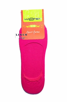 Однотонные женские короткие хлопковые носки, следы, цвет фуксия Master Step 480 37-39
