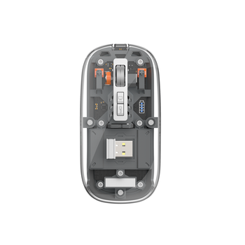 Беспроводная бесшумная мышь WIWU WM105 Tri-Mode 2,4 ГГц + Bluetooth 2400 dpi RGB 400 мАч (7FDC073E9626)