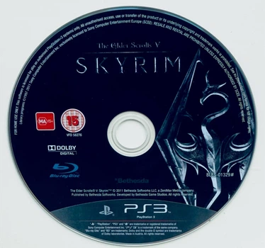 Диск для PlayStation 3 - The Elder Scrolls V SKYRIM англ, Б/У