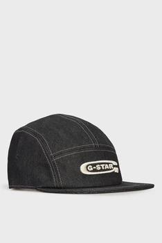 Чоловіча темно-синя джинсова кепка Flat Brim 5 Panel Cap G-Star RAW PC D25379,D536