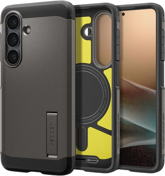 Панель Spigen Tough Armor Mag MagSafe для Samsung Galaxy S26+ Gunmetal (8800283318463)