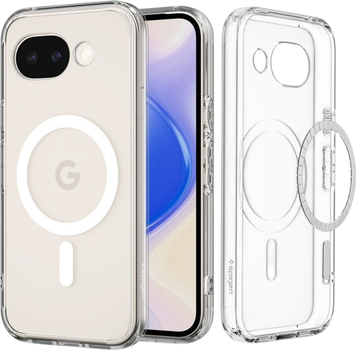 Etui plecki Spigen Ultra Hybrid Mag MagSafe do Google Pixel 10A Transparent-White (8800337244090)