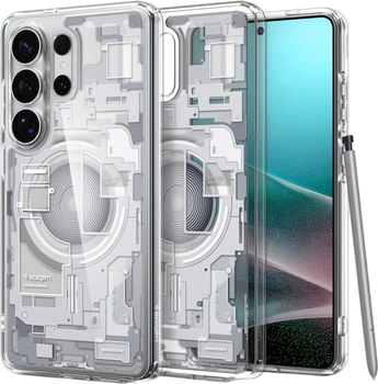 Etui plecki Spigen Ultra Hybrid Mag MagSafe do Samsung Galaxy S26 Ultra White (8800283318159)