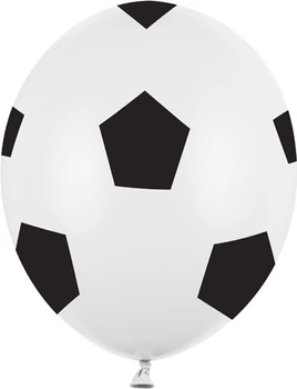 Balony PartyDeco Pure Piłka 30 cm Białe 50 szt (5900779116566)