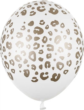Balony PartyDeco Pastel Pure Cętki 30 cm Białe 50 szt (5900779180161)