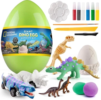 Набор для творчества STEM Гигантское яйцо динозавра National Geographic Giant Dinosaur Egg Activity Kit