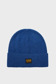 Чоловіча синя шапка Geffo Long Beanie G-Star PC D25511,D784