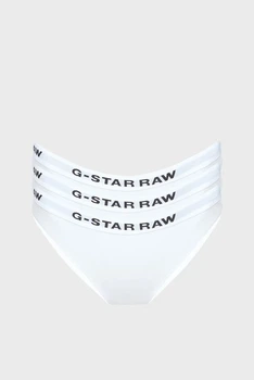 Жіночі білі трусики (3 шт) Brief G-Star XS D23775,D516