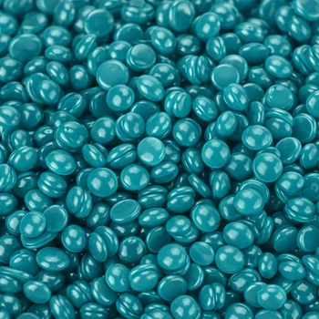 Горячий пленочный воск в гранулах Hard Wax Beans Turquoise 500 г – воск для депиляции без полосок