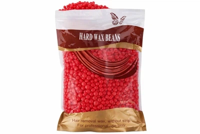 Горячий пленочный воск в гранулах Hard Wax Beans Red 1000 г – воск для депиляции без полосок