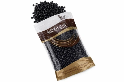 Горячий пленочный воск в гранулах Hard Wax Beans Black 1000 г – воск для депиляции без полосок