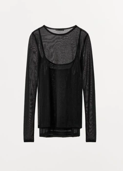 Лонгслів Zara 13796 Чорний XL (0858)
