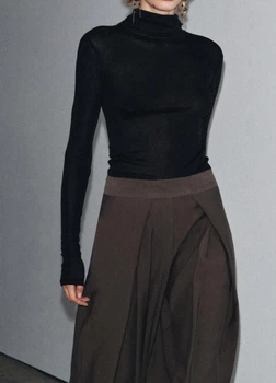 Лонгслів Zara 13875 Чорний M (3431)