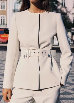Жакет Zara 13601 Молочний S (8585)