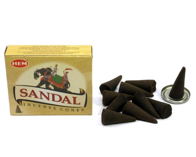 Арома-конусы - Sandal Dhoop Cones, HEM (Сандал)
