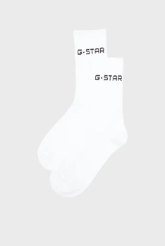 Чоловічі білі носки Sport sock 2-pack G-Star RAW 39-42 D24884,D644