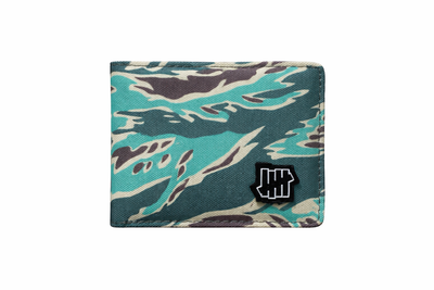 Кошелек Undefeated 11×9 см голубой с узорами нейлоновый