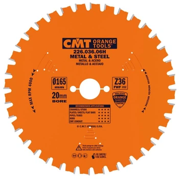 Диск пильний по металу CMT 165x20x36Т (226.036.06H)