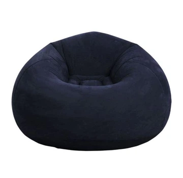 Надувное кресло-пуф Inflatable Sofa Надувное кресло-мешок 110×110×85 см Темно-синий