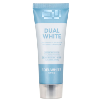Зубна паста Edel+White Dual White, Антиналіт+відбілювання, 75 мл