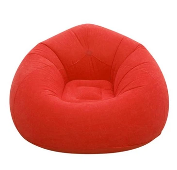 Надувное кресло-пуф Inflatable Sofa Надувное кресло-мешок 110×110×85 см Красный
