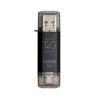 Флешка T&G 128 GB Star Black (TG009TC-128GBK3)