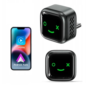 Адаптер Беспроводной Carplay Smart для авто для Apple CarPlay и Android Auto USB 5G WiFi Bluetooth Type-C Черный