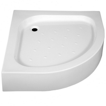 Поддон для душевой кабины RADAWAY Tinos 90x90x16см полукруглый акрил без сифона белый S4TIA9090-08